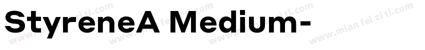 StyreneA Medium字体转换